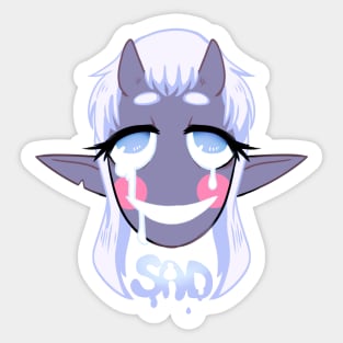 SAD Smile Sticker